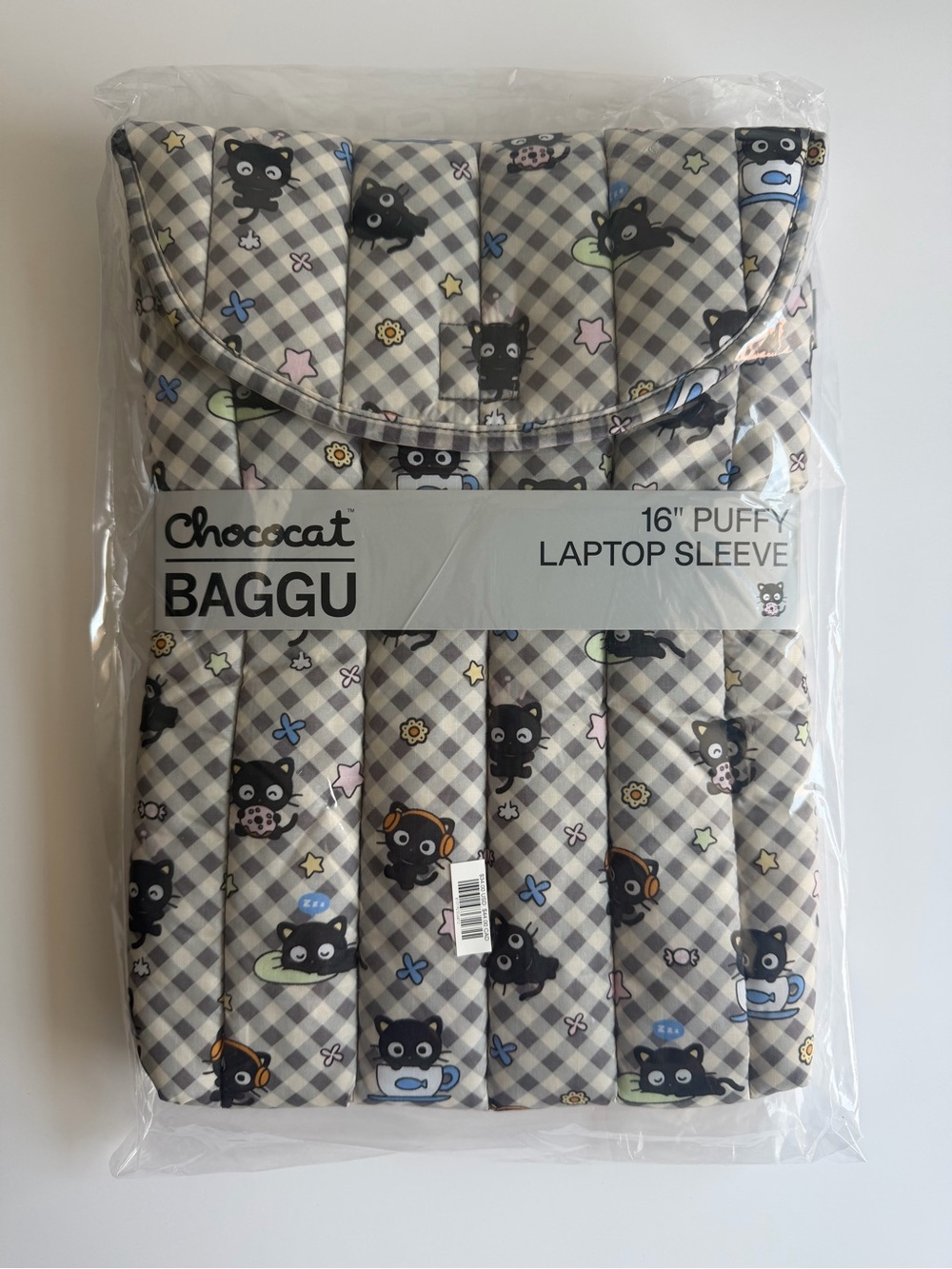 NWT BAGGU Chococat 16” Puffy Laptop Sleeve - Picture 4 of 5